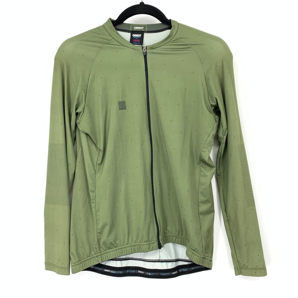 Ornot W. L S House Jersey Axiom Olive Shirt Womens L Green Full-Zip 3 Pockets